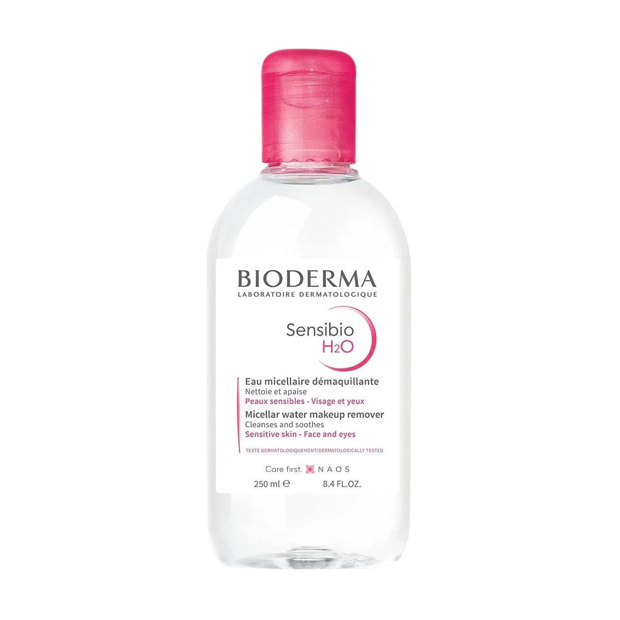 Міцелярний лосьйон для очищення обличчя та очей Bioderma Sensibio H2O для чутливої шкіри, 250 мл